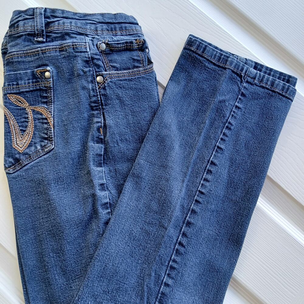 Gloria Vanderbilt Linda Perfect Fit Jeans 12 dark wash blue bootcut amanda